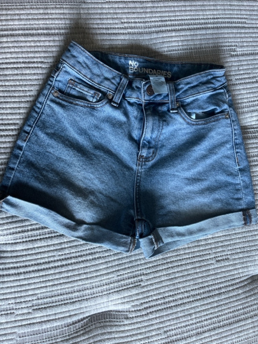 No Boundaries Light Blue Jean Shorts